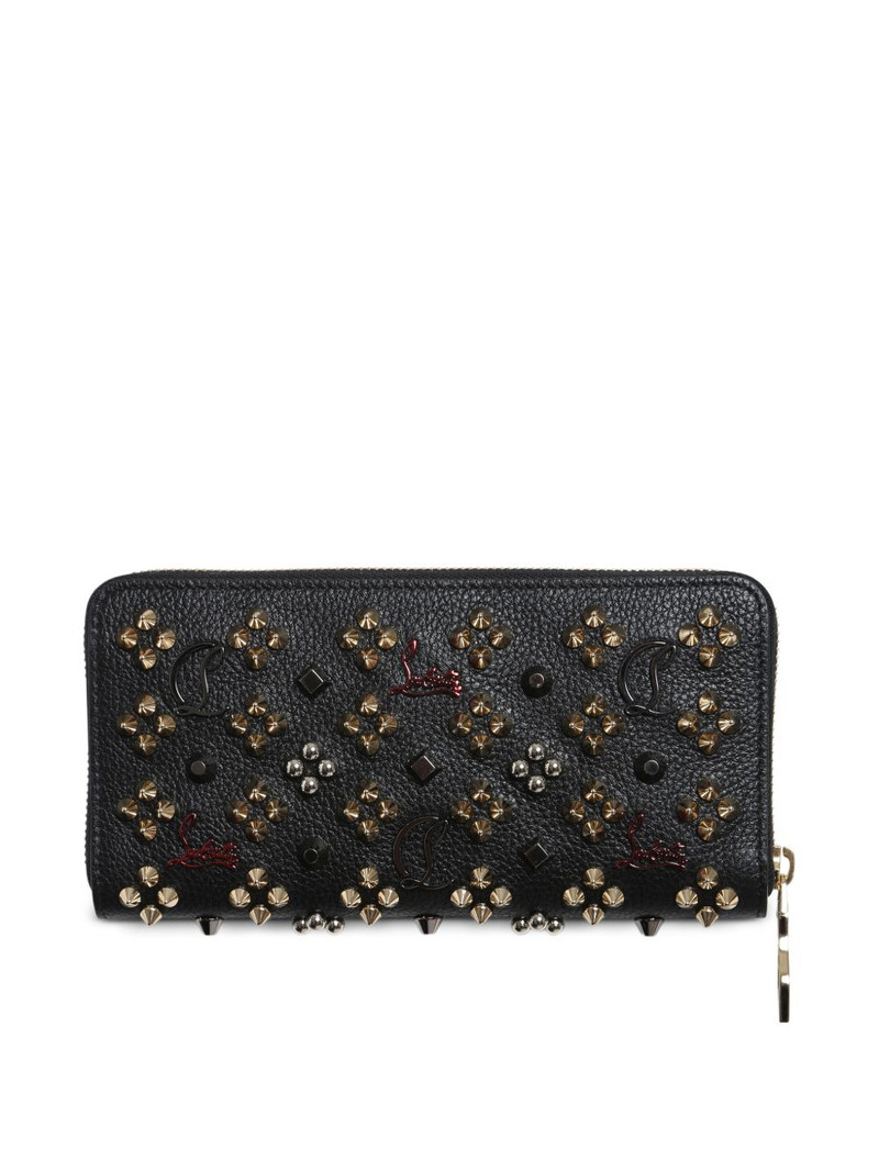 Christian Louboutin studded zip-fastening wallet outlook