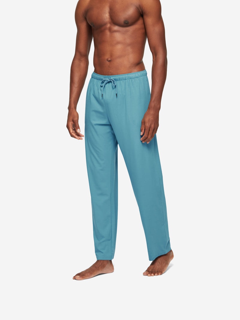 Men's Lounge Trousers Basel Micro Modal Stretch Harbour Blue - 5