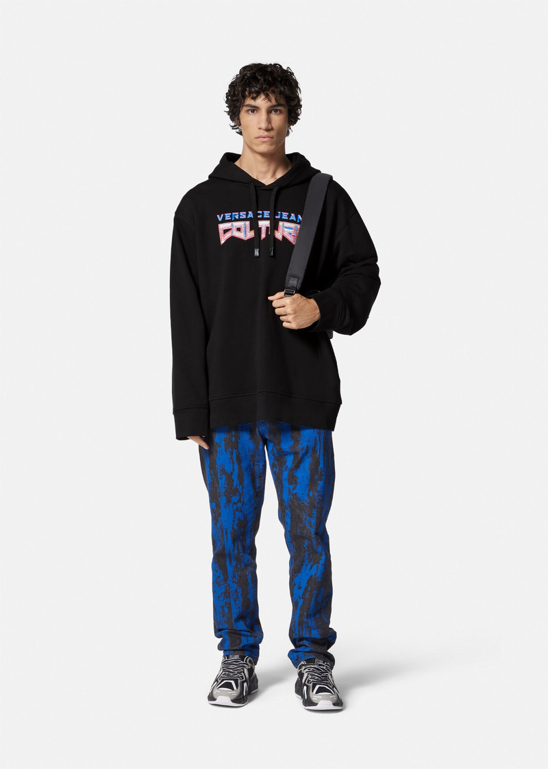 VERSACE JEANS COUTURE Crystal Logo Hoodie outlook