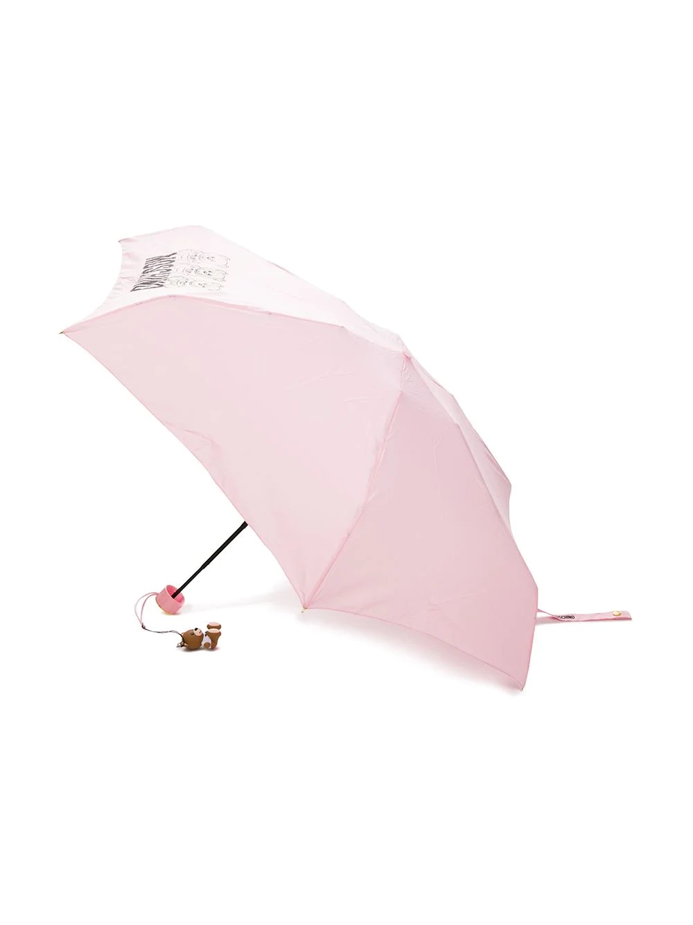 teddy print umbrella - 3