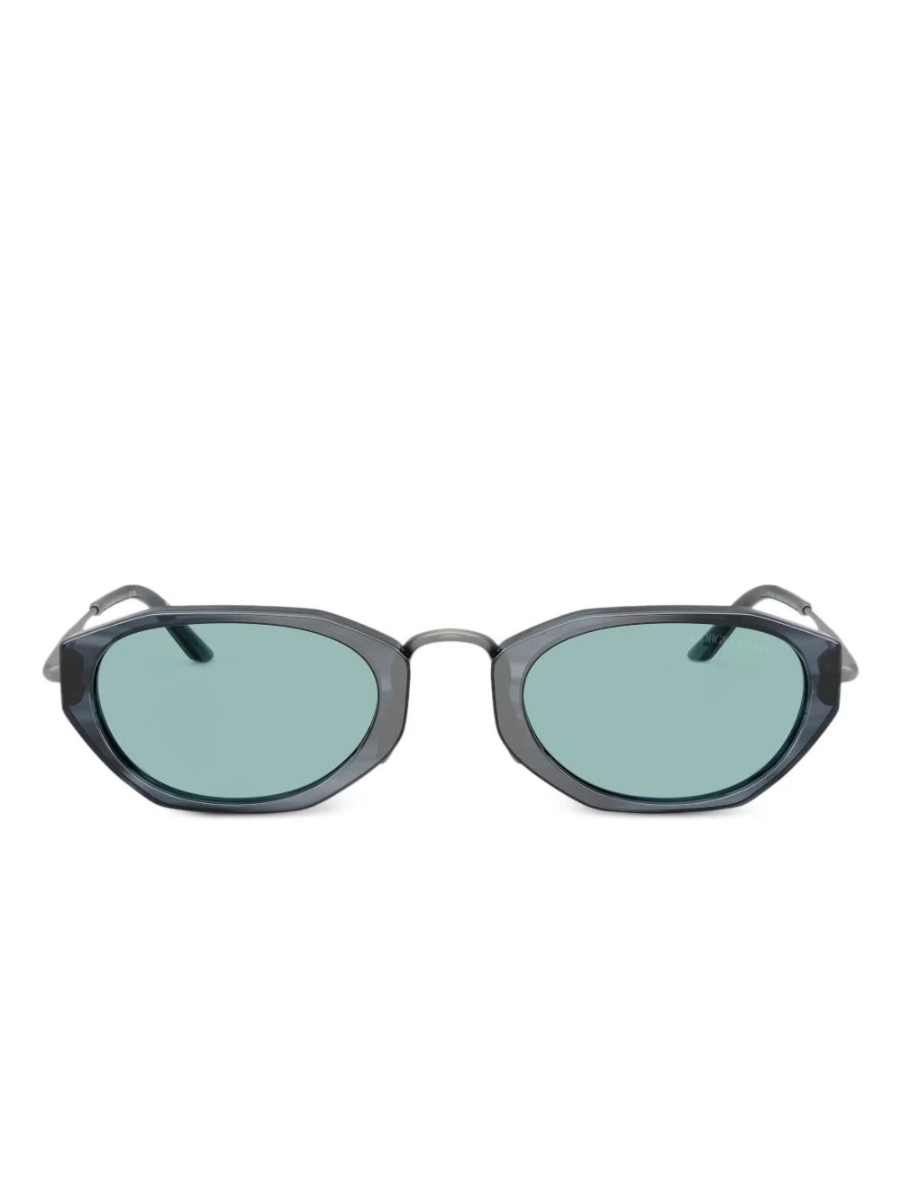 geometric-frame sunglasses - 1