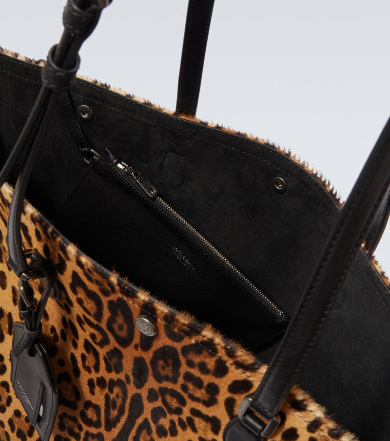Atene leopard-print calf hair tote bag 4