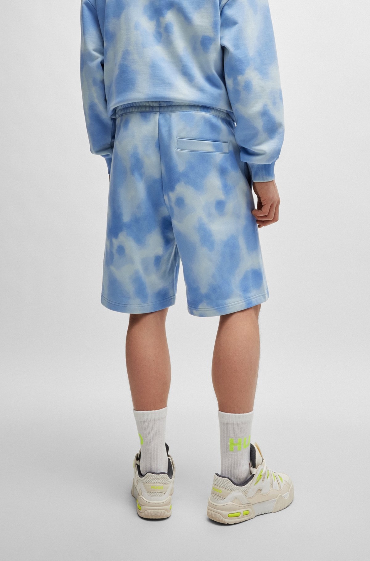 RELAXED-FIT SHORTS IN COTTON TERRY WITH SEASONAL PRINT - 5