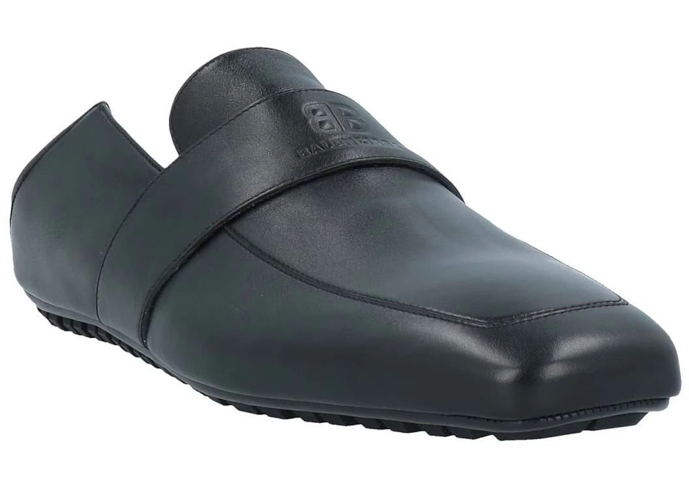 Balenciaga Slide Loafer Black Leather - 2