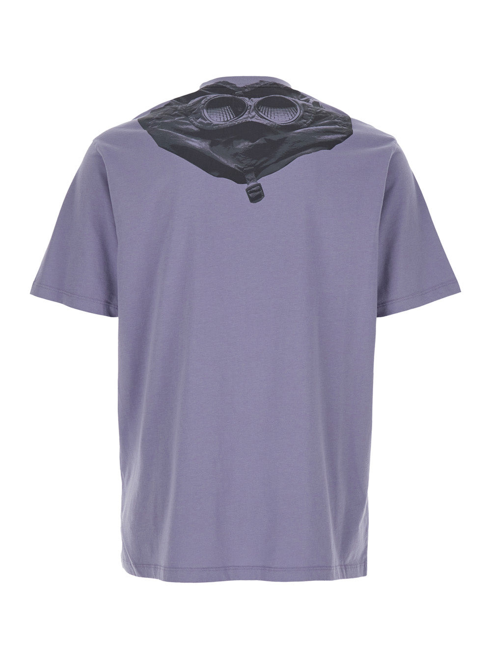 C.P. Company Men Violet T-Shirt With Logo Printed On The Front In Cotton Man - 2
