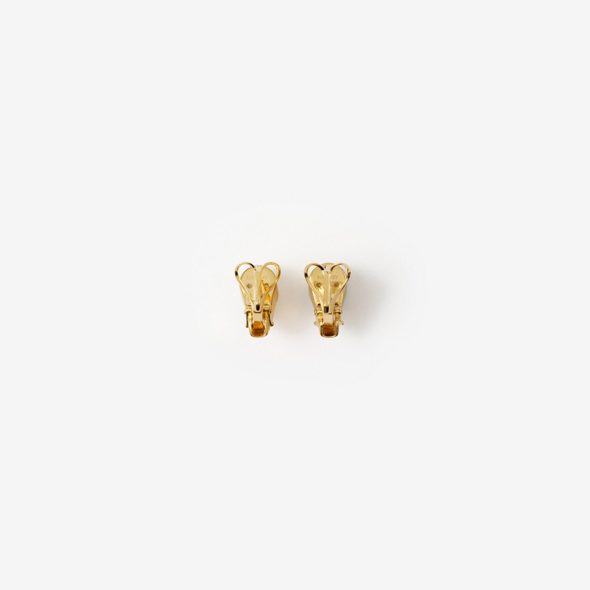 Gold-plated Horse Hoop Earrings - 2