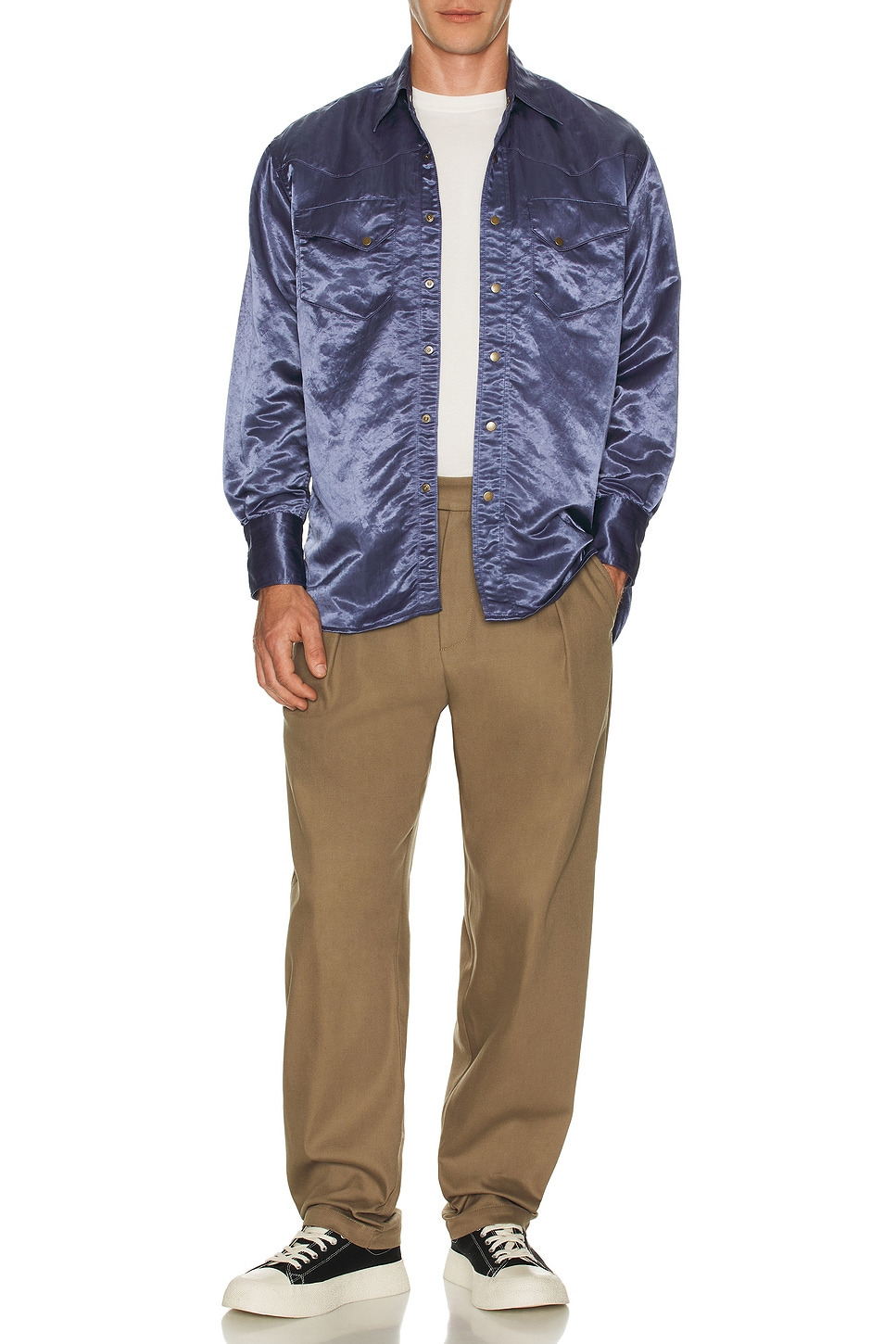 Western Shirt Broken Nylon Satin - 4