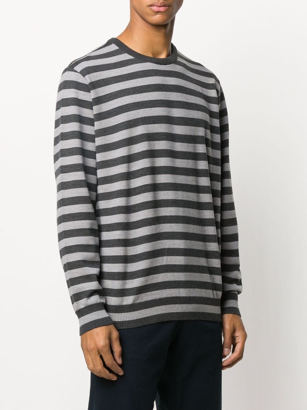 striped long-sleeve sweatshirt - 3