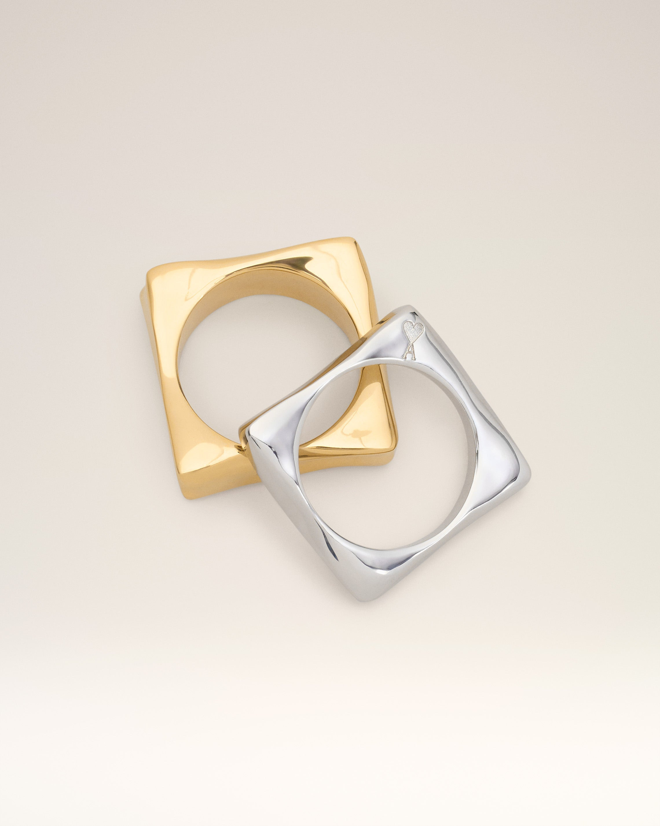 GOLD BRASS DUNE RING - 3