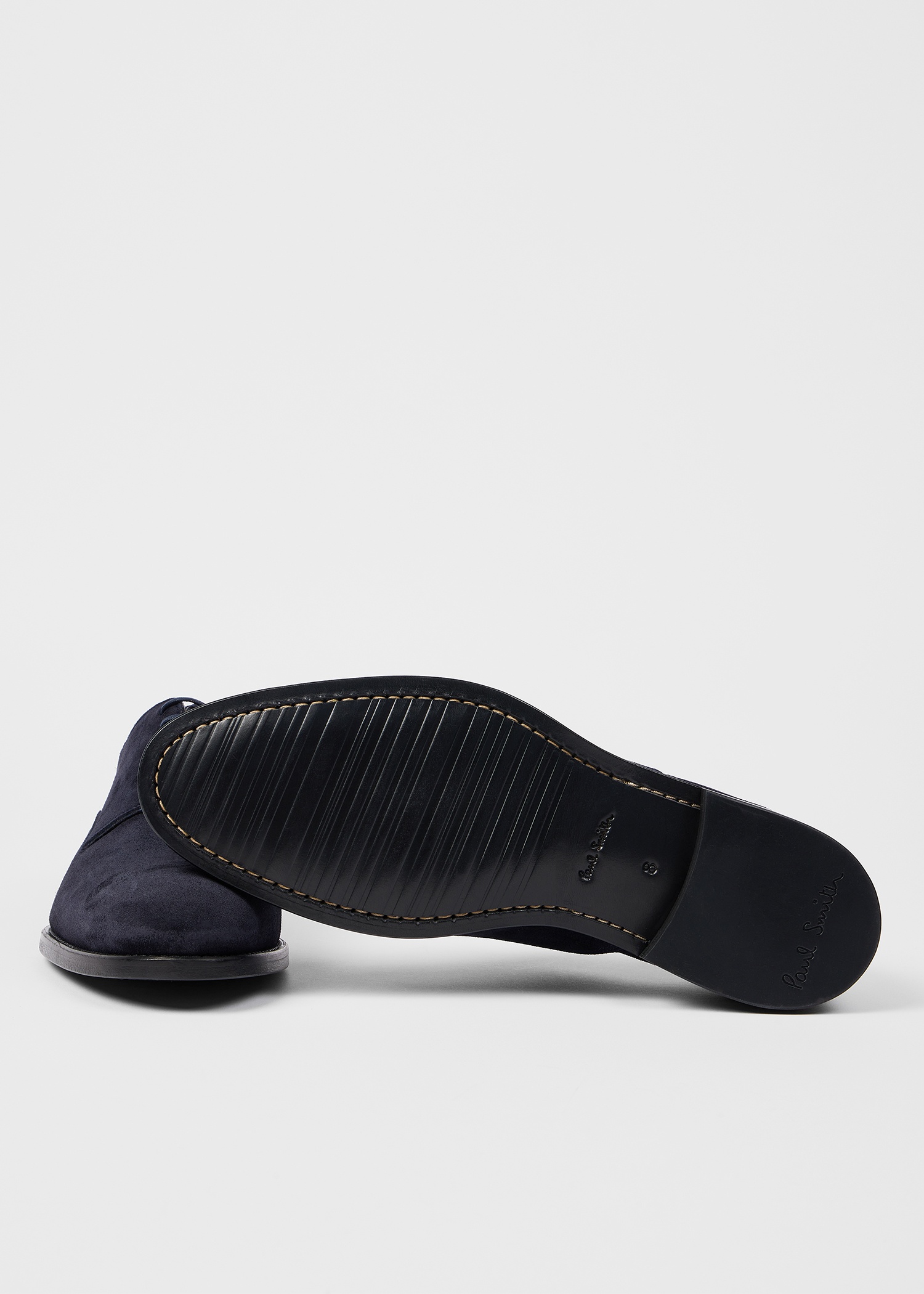 Dark Navy Suede 'Fes' Shoes - 4