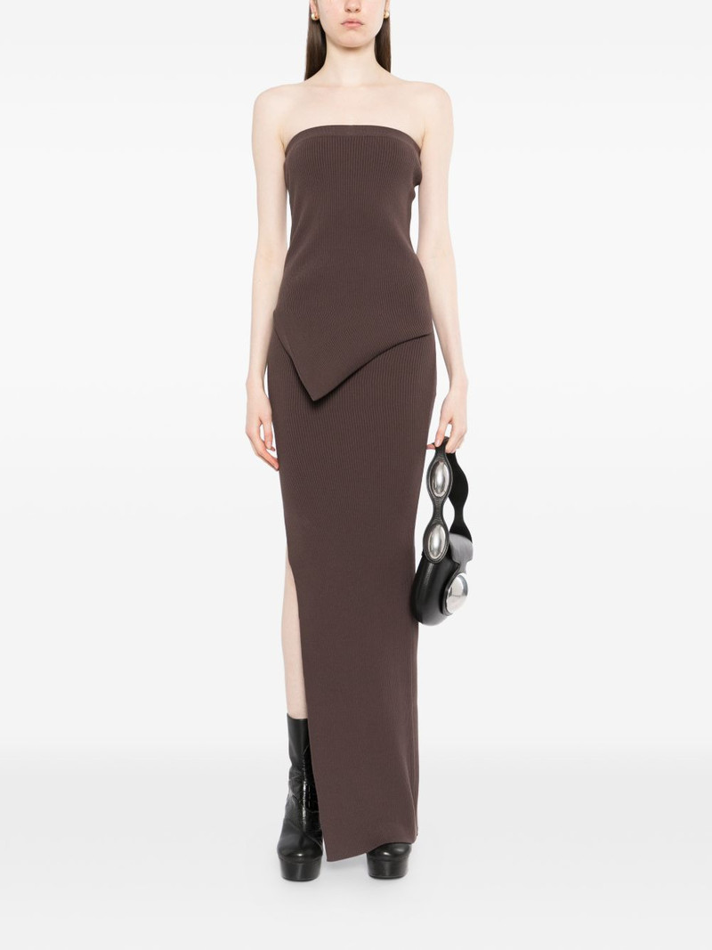 Rick Owens asymmetric bustier dress outlook