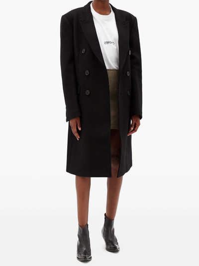 VETEMENTS Double-breasted wool-blend coat outlook