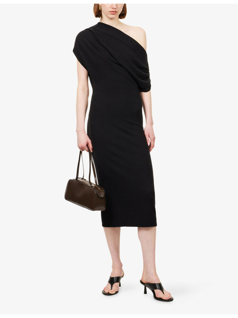 Reformation Iris Asymmetric Knit Midi Dress outlook