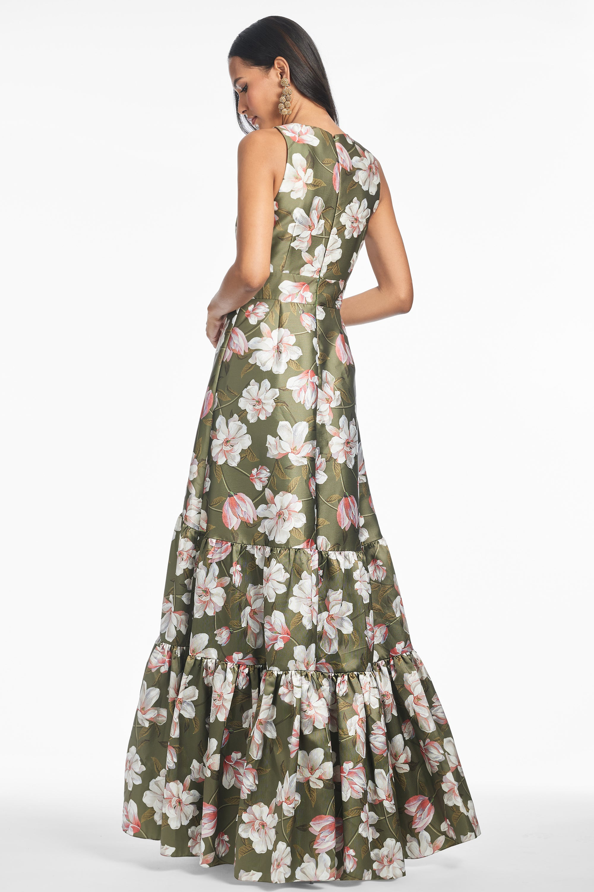 Rori Gown - Moss Magnolia - 4
