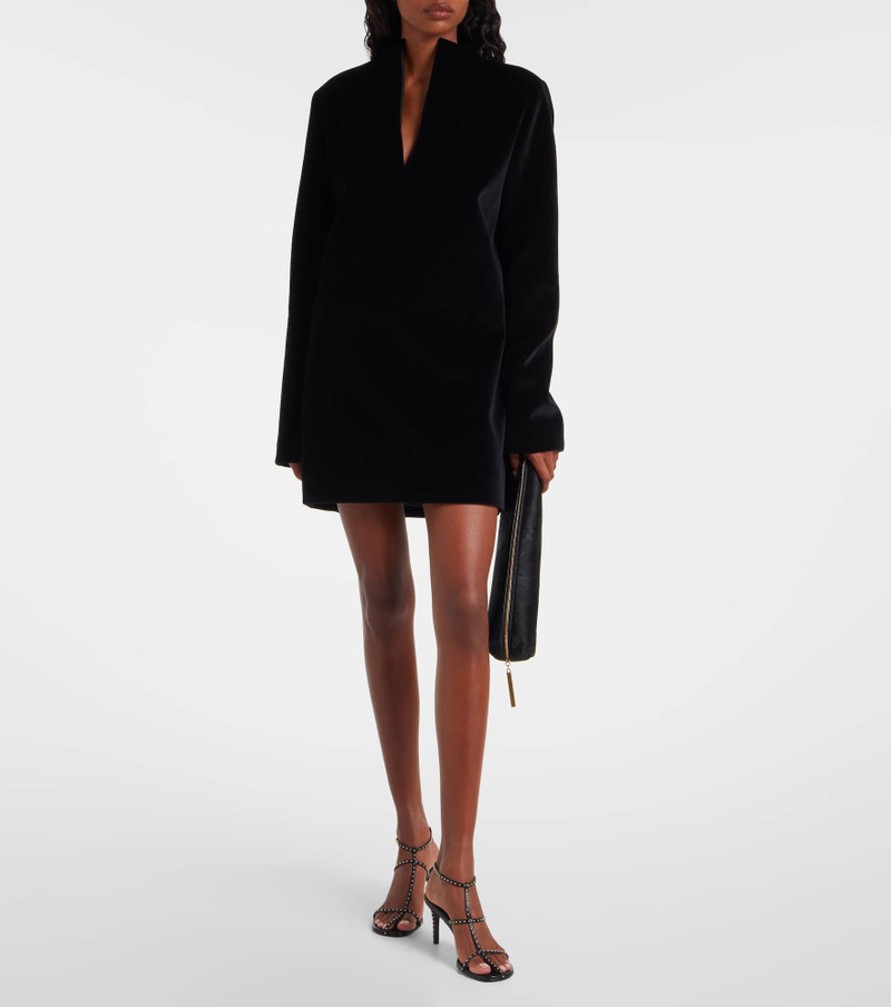 KHAITE Aleena velvet minidress outlook