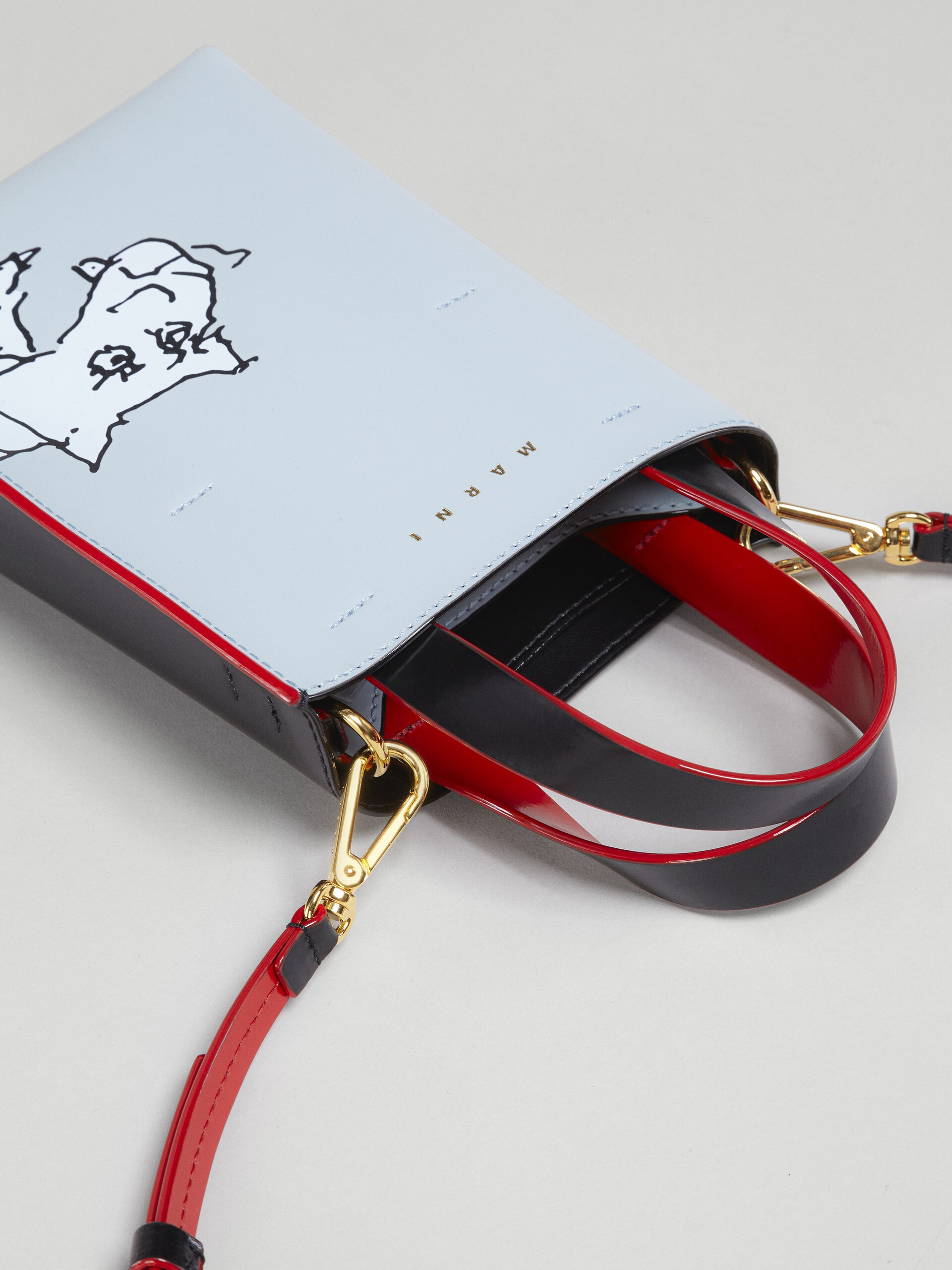 MUSEO NANO BAG IN TIGER PRINT LEATHER - 3