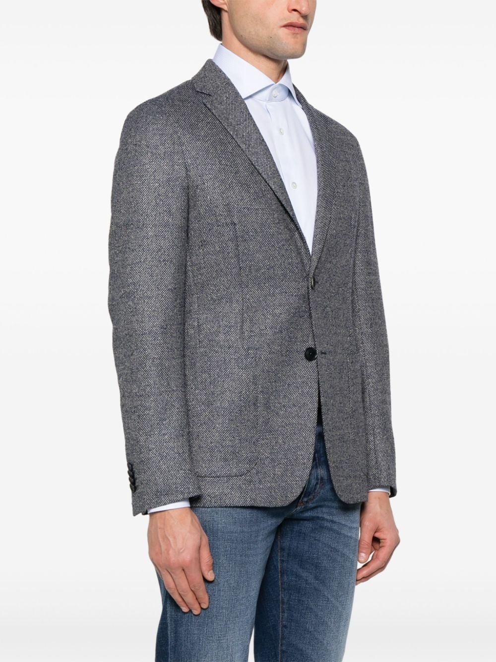 mélange-effect blazer - 3