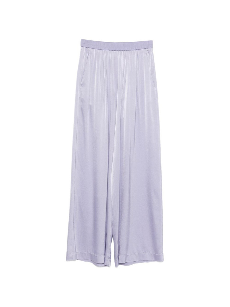 elasticated-waistband trousers 1