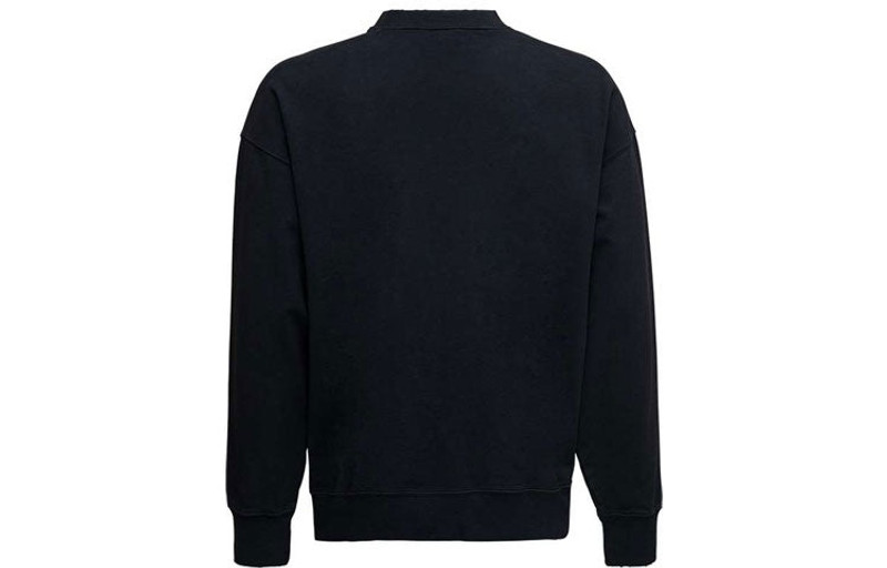 BALENCIAGA Balenciaga Est. 1917 College Logo Print Crewneck Sweatshirt 'Black' 676629TLV901076 outlook