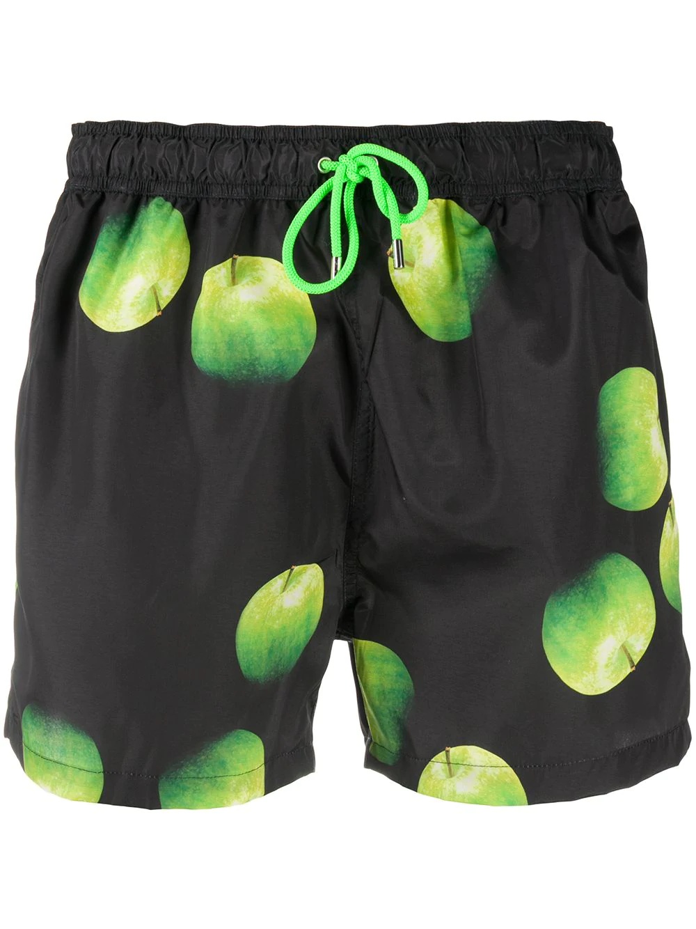 apple print swim shorts - 1