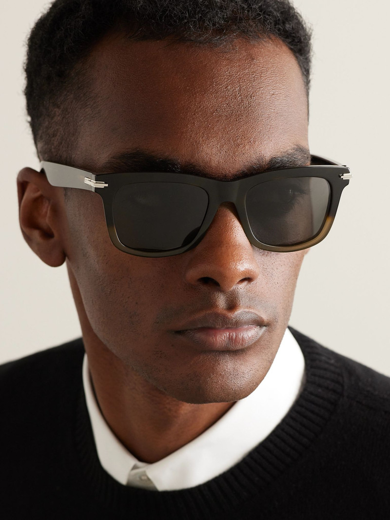 Dior DiorBlackSuit S11I D-Frame Acetate Sunglasses Brown outlook