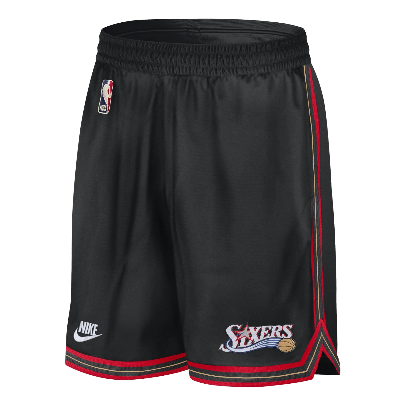 Nike Philadelphia 76ers DNA 2025/26 Hardwood Classics 8" Shorts 'Black' HQ5258-010 - 1