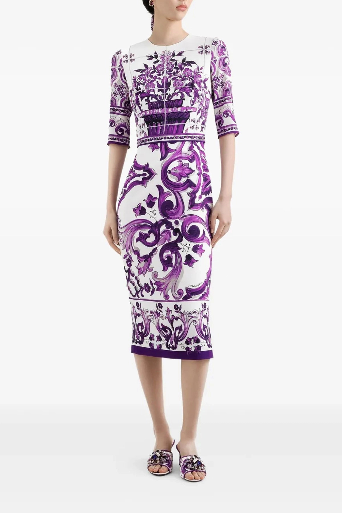 'Maiolica' print dress - 2
