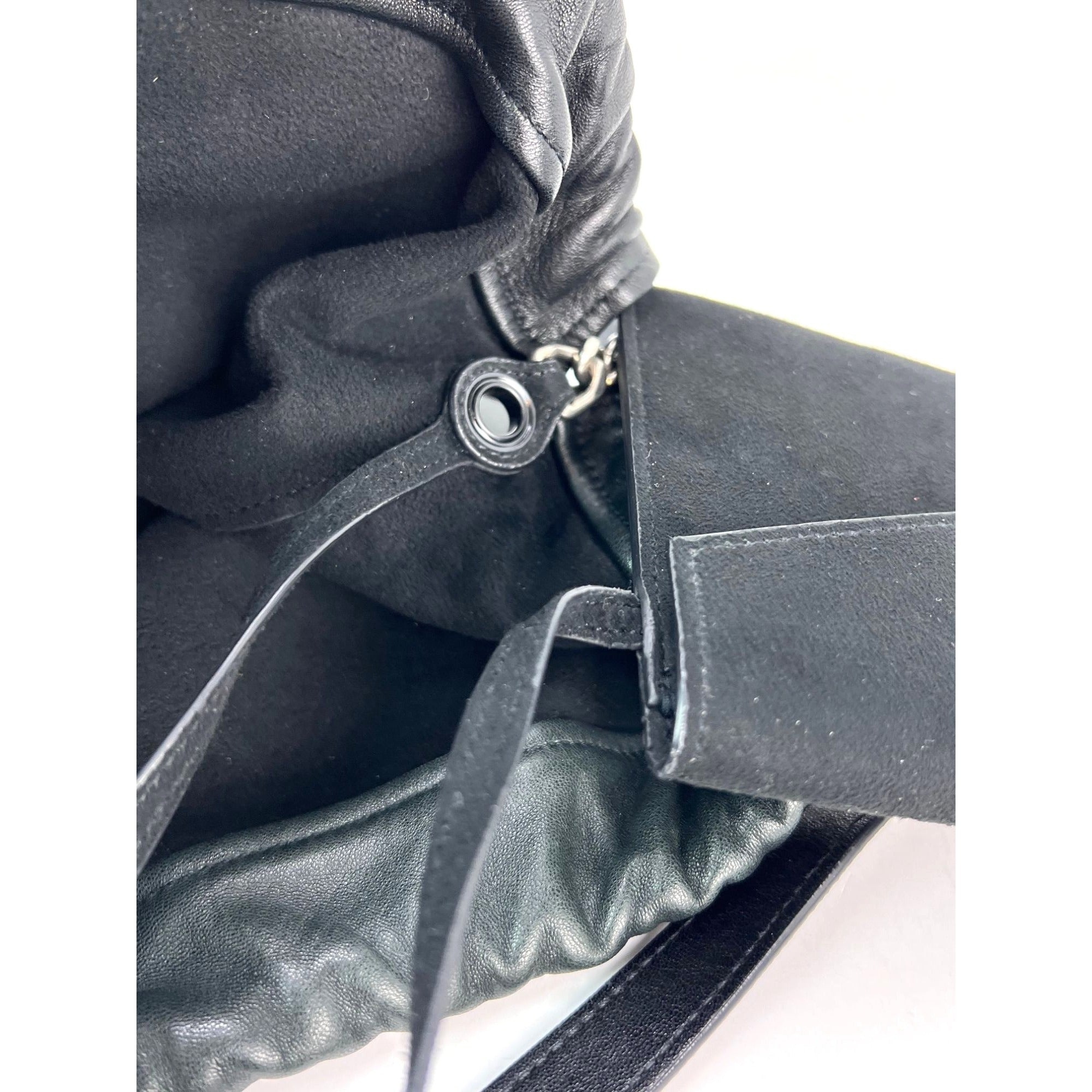 Saint Laurent Lambskin Teddy Drawstring Sac Bucket Bag - 9