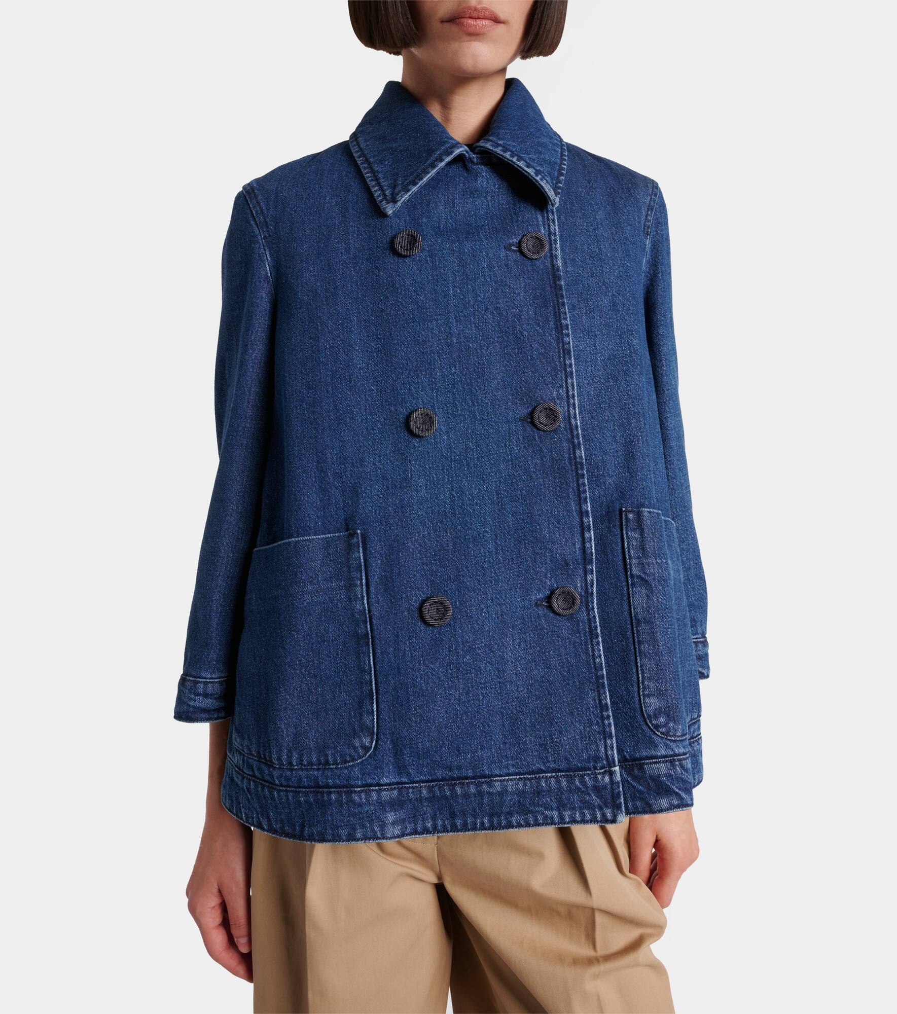 Hayden double-breasted denim jacket - 5