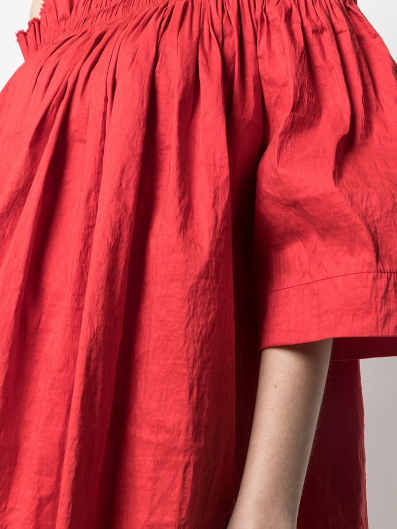 off-shoulder linen blouse 5