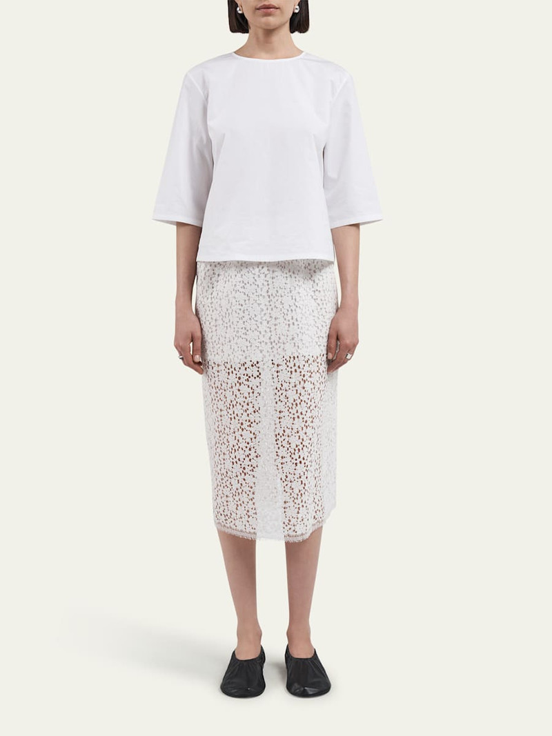 MARIA McMANUS Lace Ruched Skirt outlook