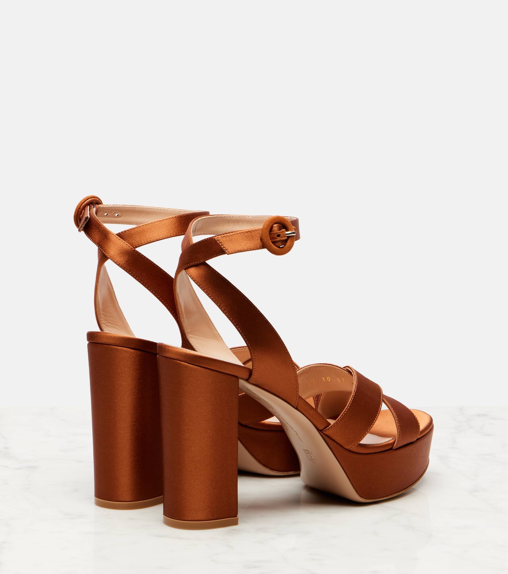 Sabrina satin crêpe platform sandals - 2