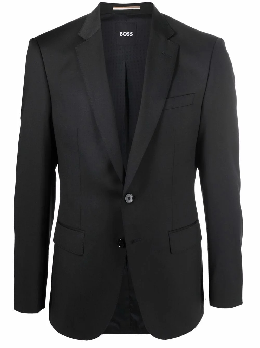 single-breasted virgin wool blazer - 1