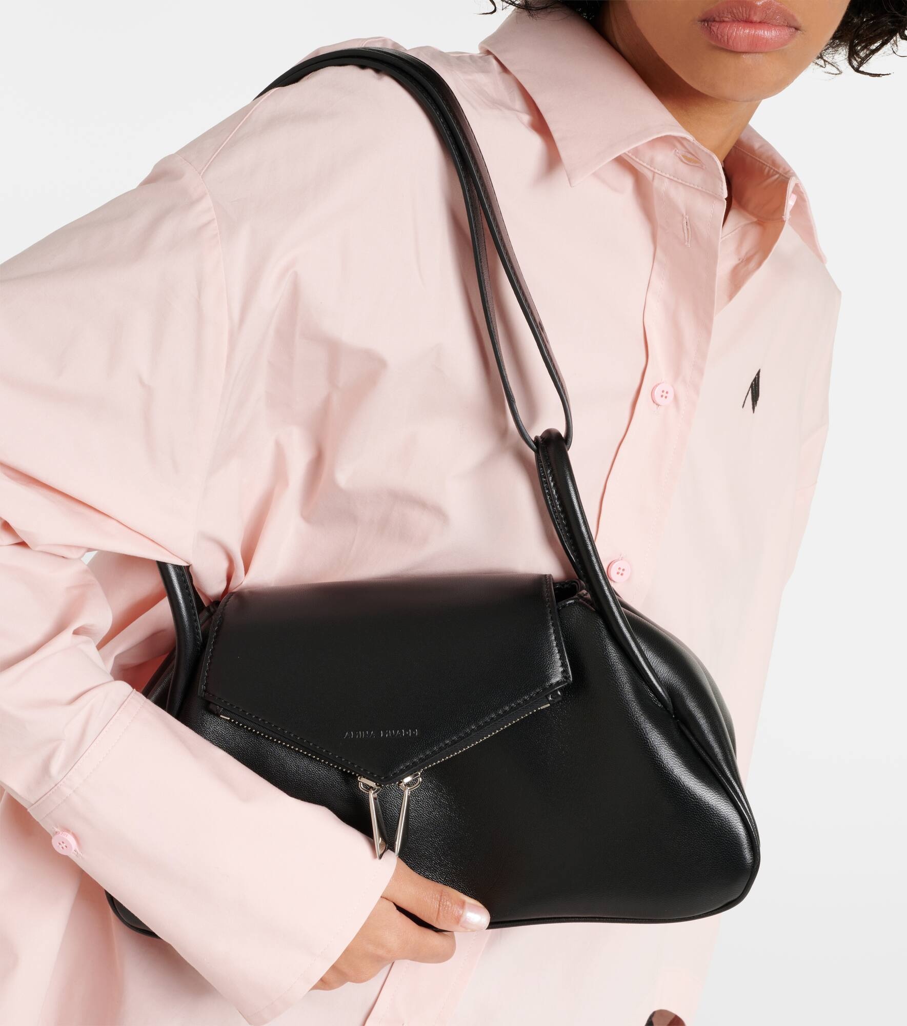 Gemini leather shoulder bag - 6