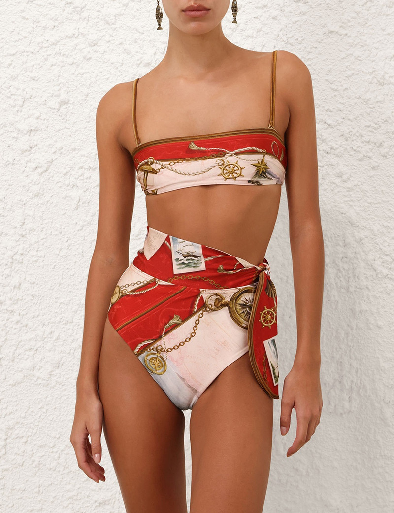 Zimmermann SCARBOROUGH TIE BANDEAU BIKINI outlook