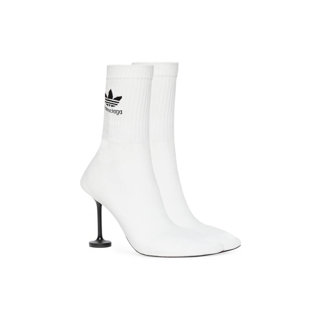Women's Balenciaga / Adidas Sock 90mm Bootie in White - 2