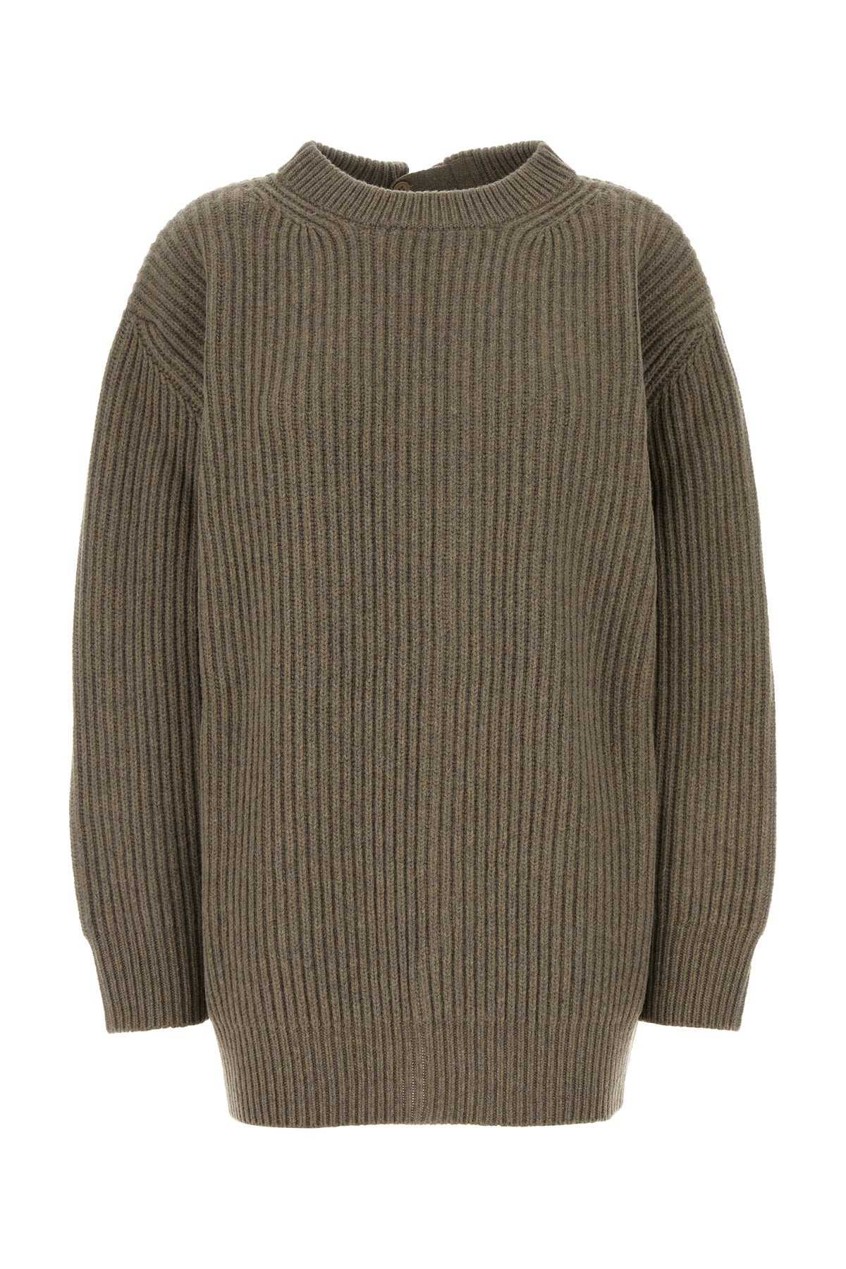 Cappuccino wool blend oversize sweater - 1