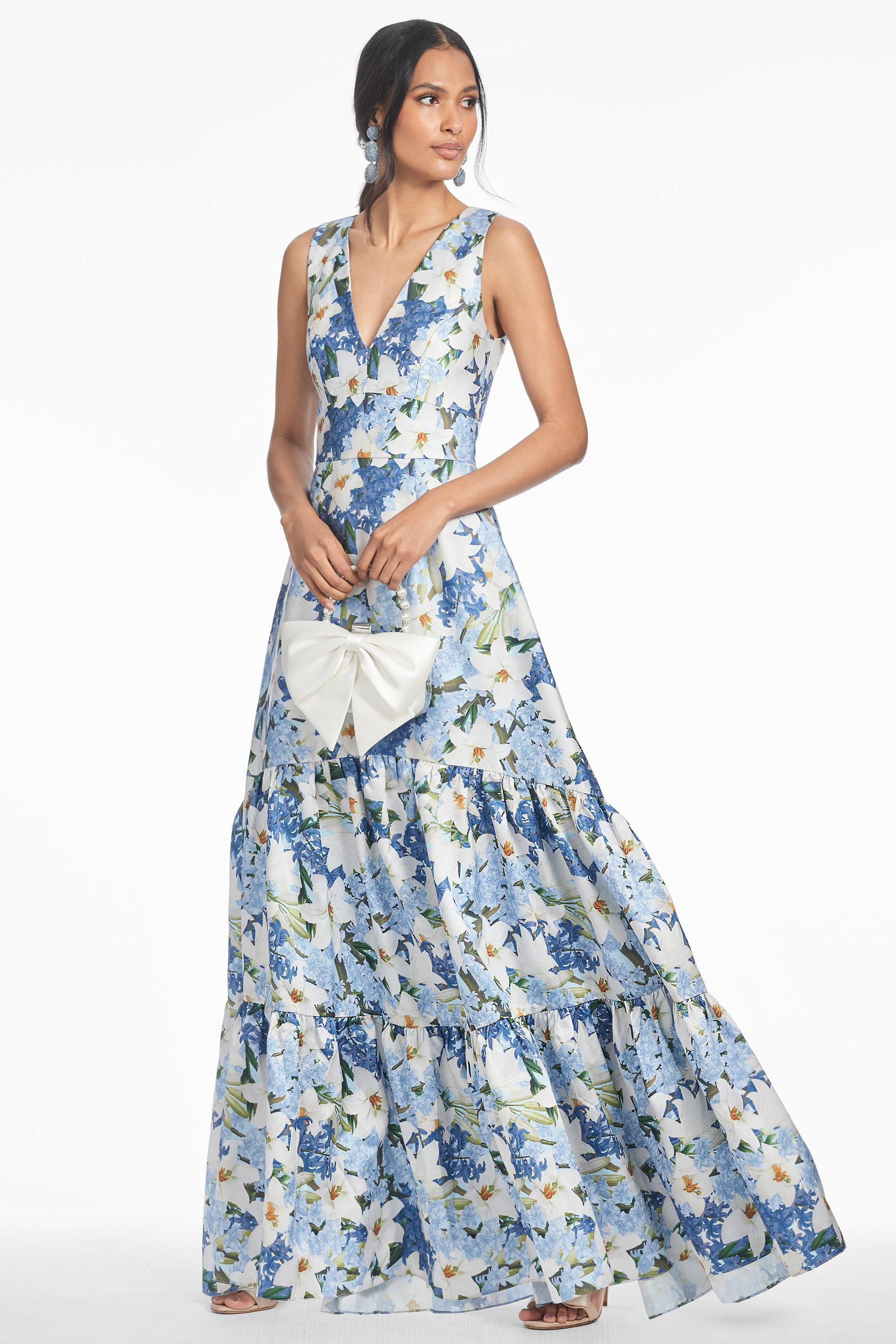 RORI GOWN - SKY BLUE STAR LILLIES - 2