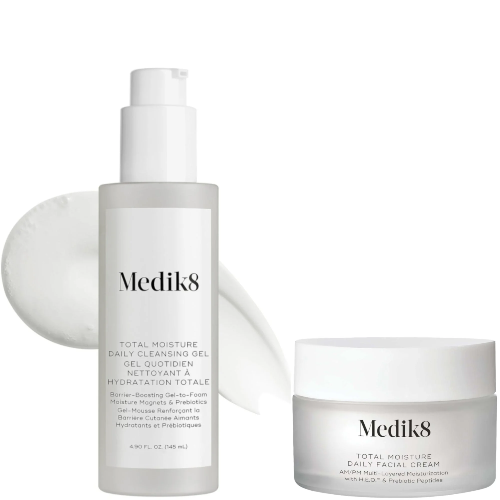 Medik8 Total Moisture Daily Cleansing Gel & Cream Duo - 1