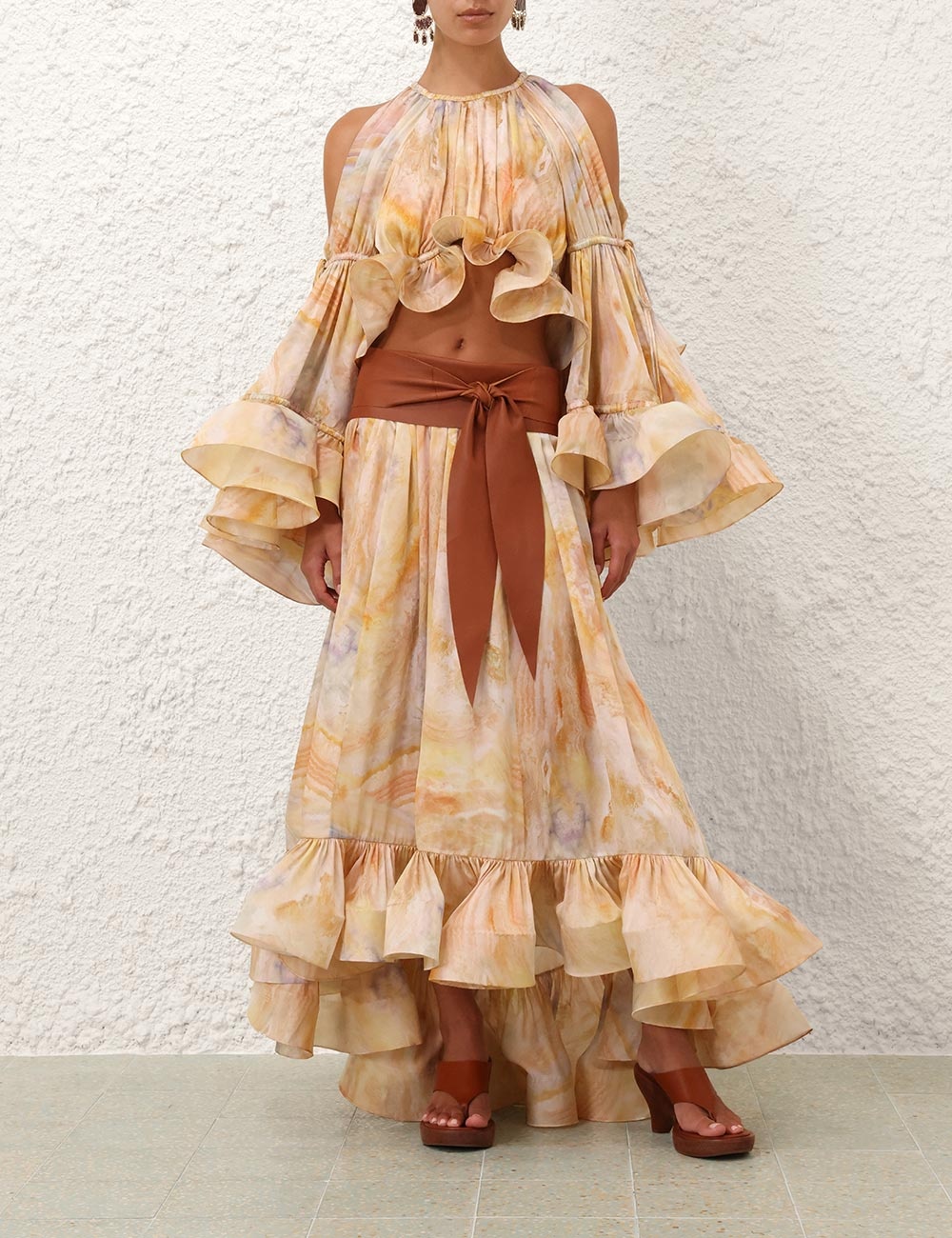 BALANCE FLOUNCE MAXI SKIRT - 2