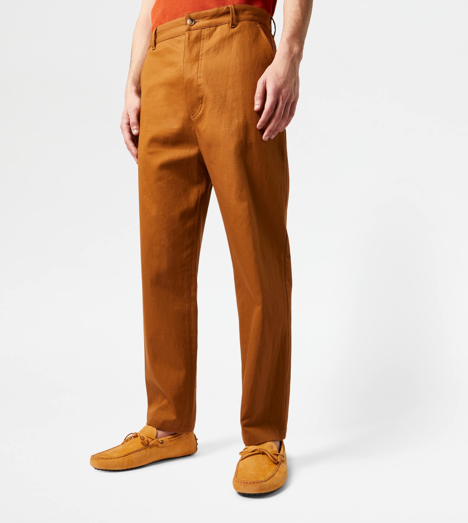 CHINO TROUSERS - BROWN - 7