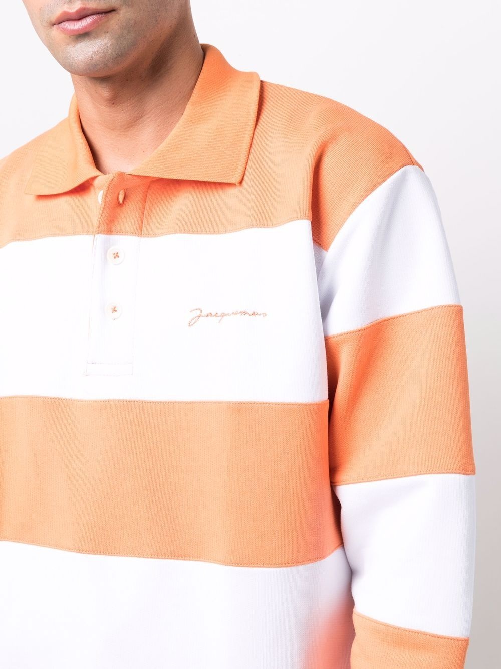 logo striped polo shirt - 5