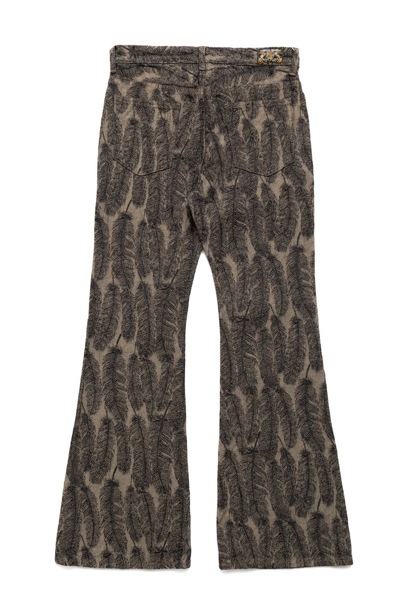 Kapital 12oz MAGPIE DENIM 5P APRON-OKABELLBO - Black x Beige outlook