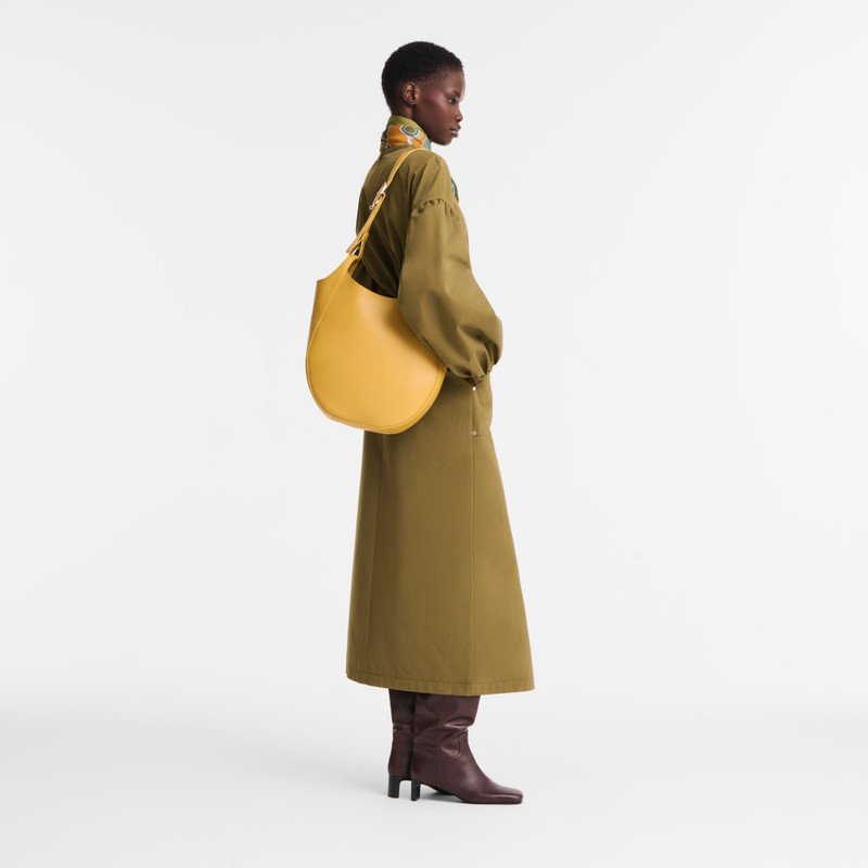 Longchamp Le Foulonné L Hobo bag Nutmeg - Leather outlook