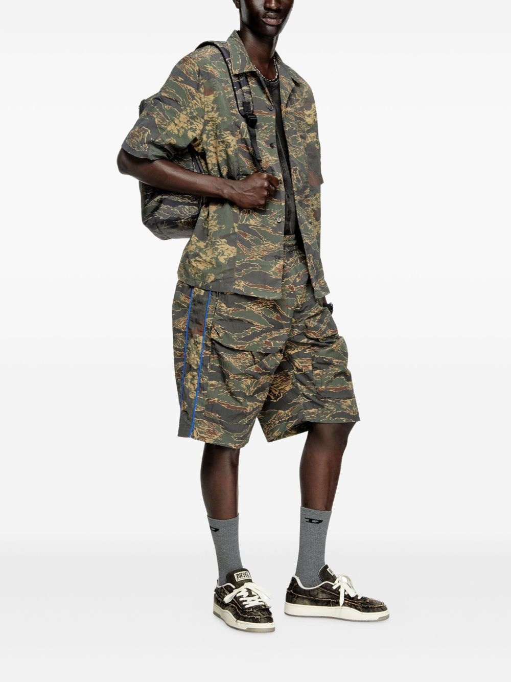 S-Brack-EPBW camouflage-print short-sleeve shirt - 2