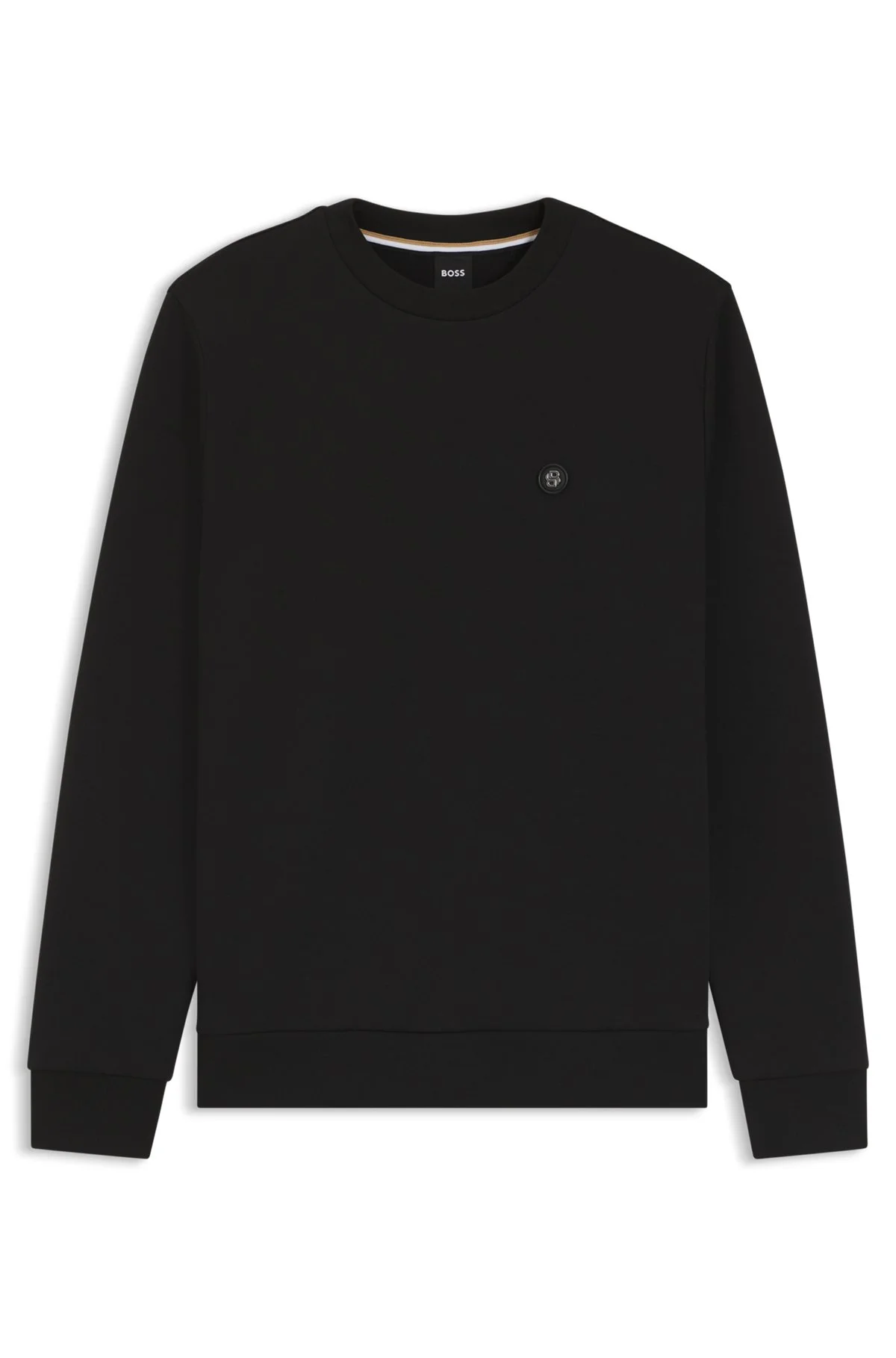COTTON-BLEND SWEATSHIRT WITH DOUBLE B MONOGRAM - 1
