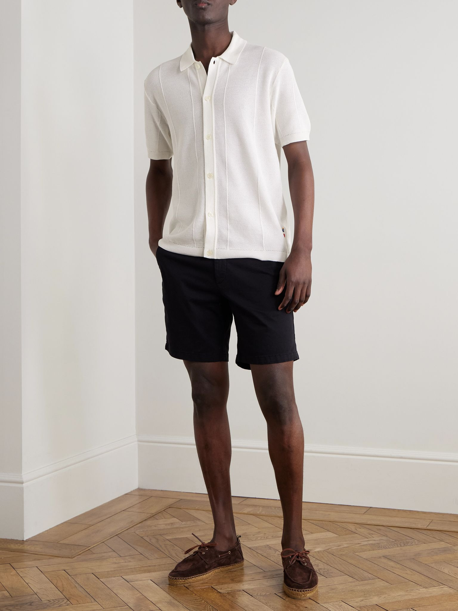 Tiernan Ribbed Cotton Shirt White - 2