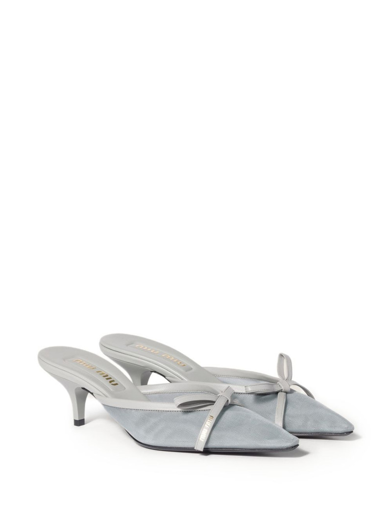 Miu Miu mesh heeled mules outlook