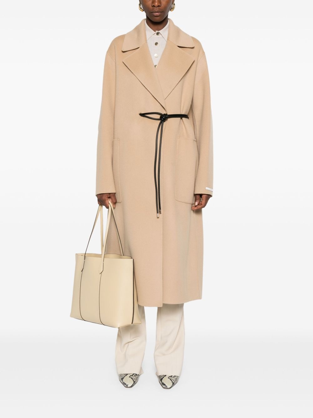 belted coat - 2