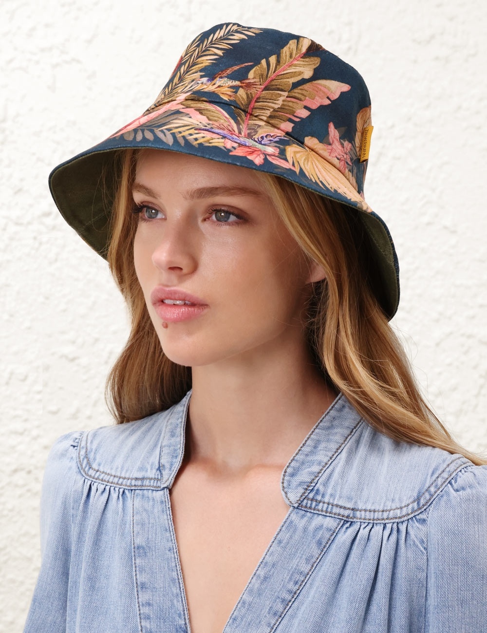 PRINTED CANVAS BUCKET HAT - 2